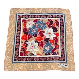 Lanvin Silk Floral & Butterfly Scarf